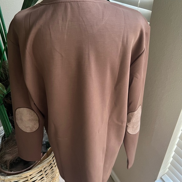 NWT Fioboc Men’s Modal Blend Elbow Patch Long Sleeve Tee:Slim Fit XL - Picture 2 of 6